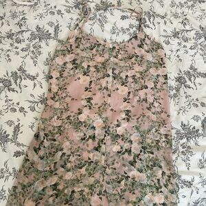 Floral slip dress mini
